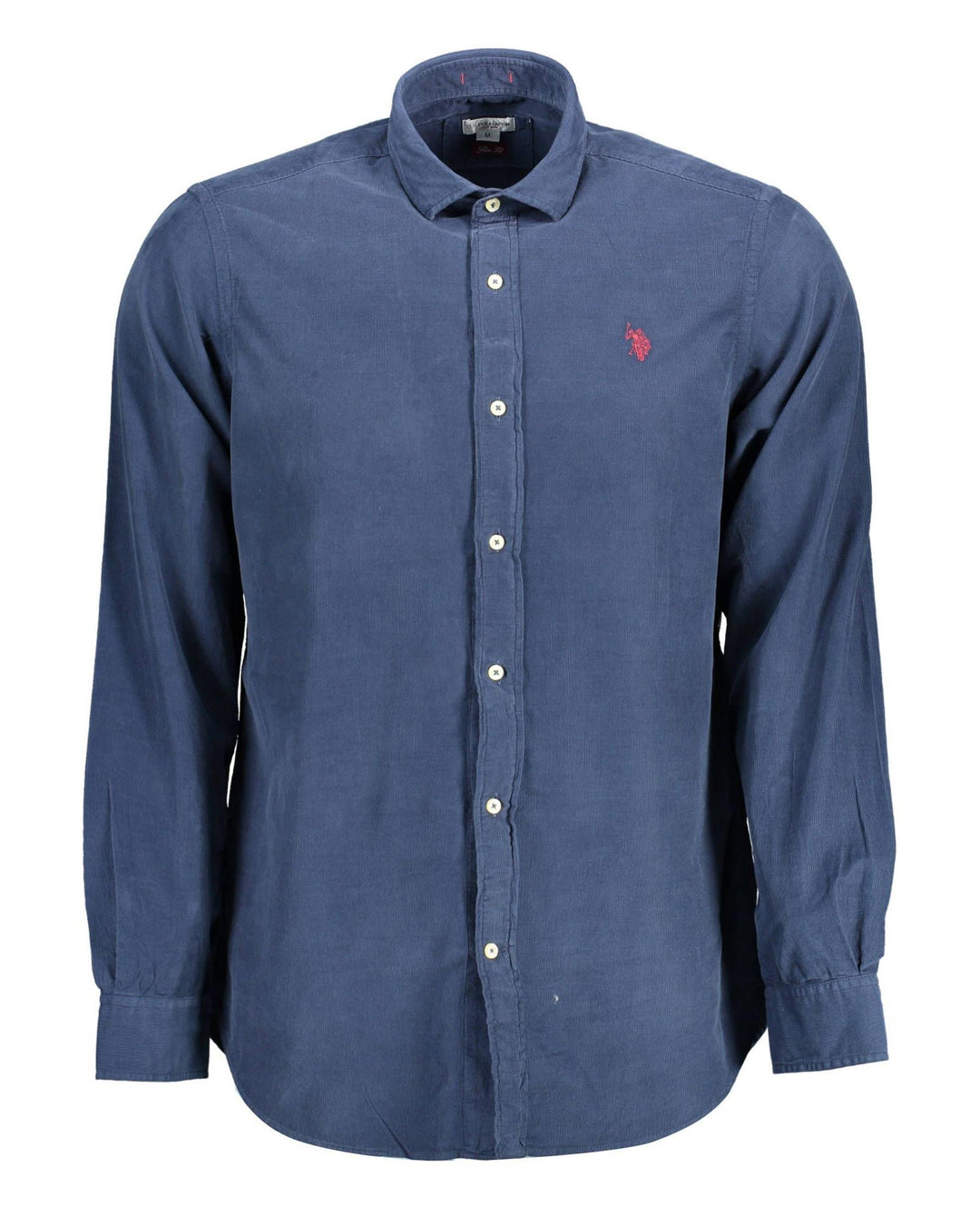 US POLO ASSN Men's Blue Cotton Shirt - XL