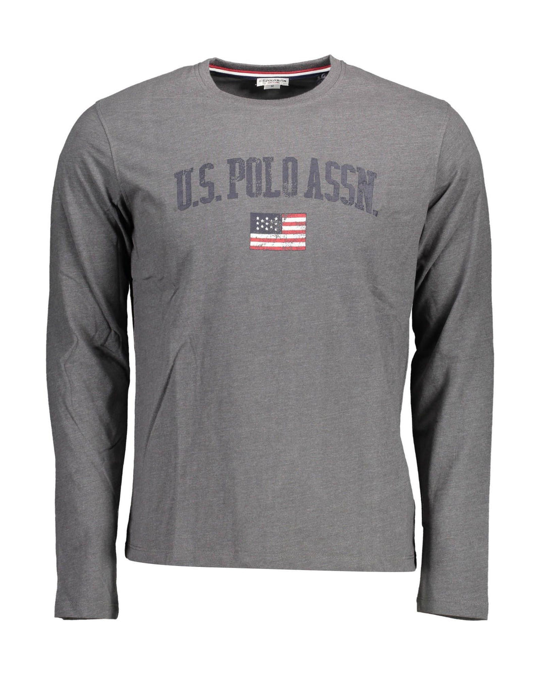 US POLO ASSN Men's Elegant Gray Printed Logo Tee - 2XL