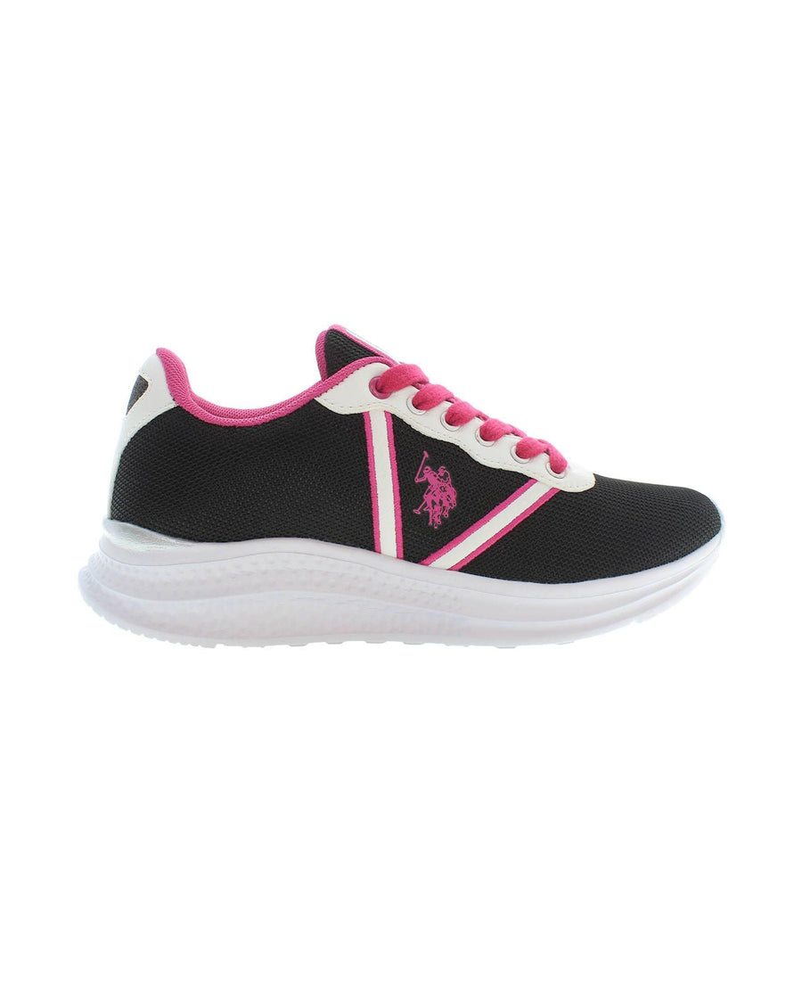 US POLO ASSN Women's Black Polyester Sneaker - 35 EU