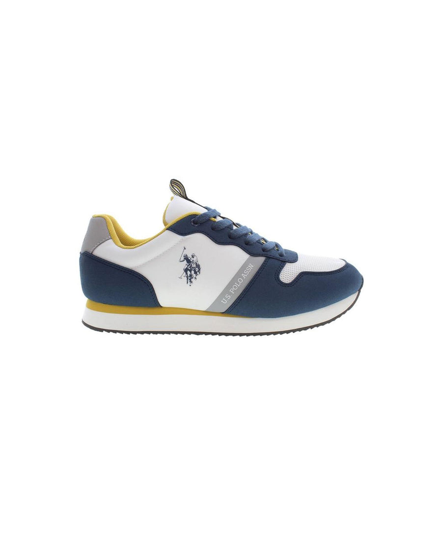 US POLO ASSN Men's Blue Polyester Sneaker - 44 EU