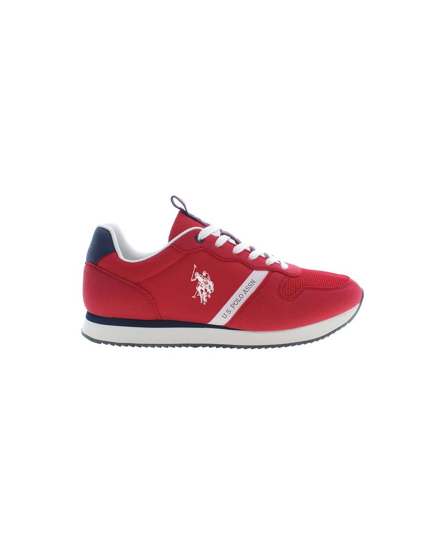 US POLO ASSN Men's Red Polyester Sneaker - 44 EU