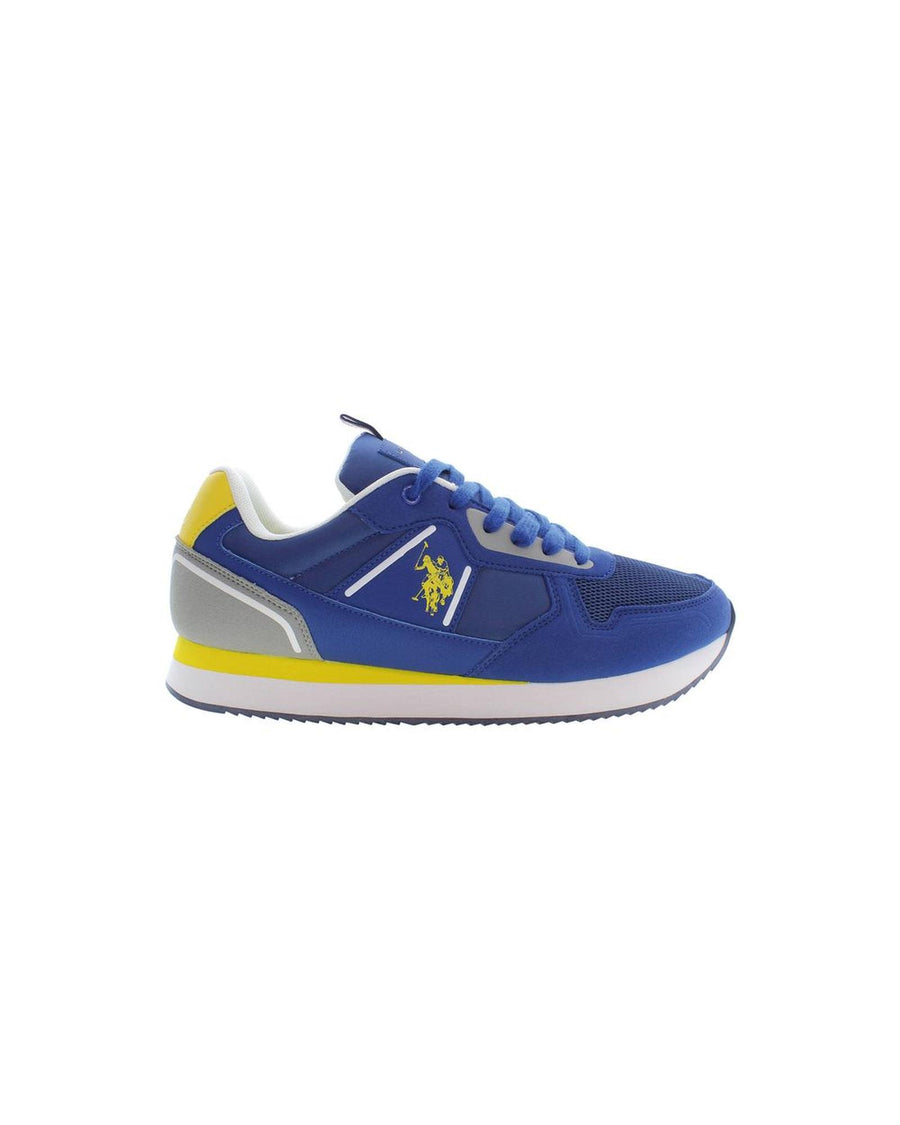 US POLO ASSN Men's Blue Polyester Sneaker - 45 EU