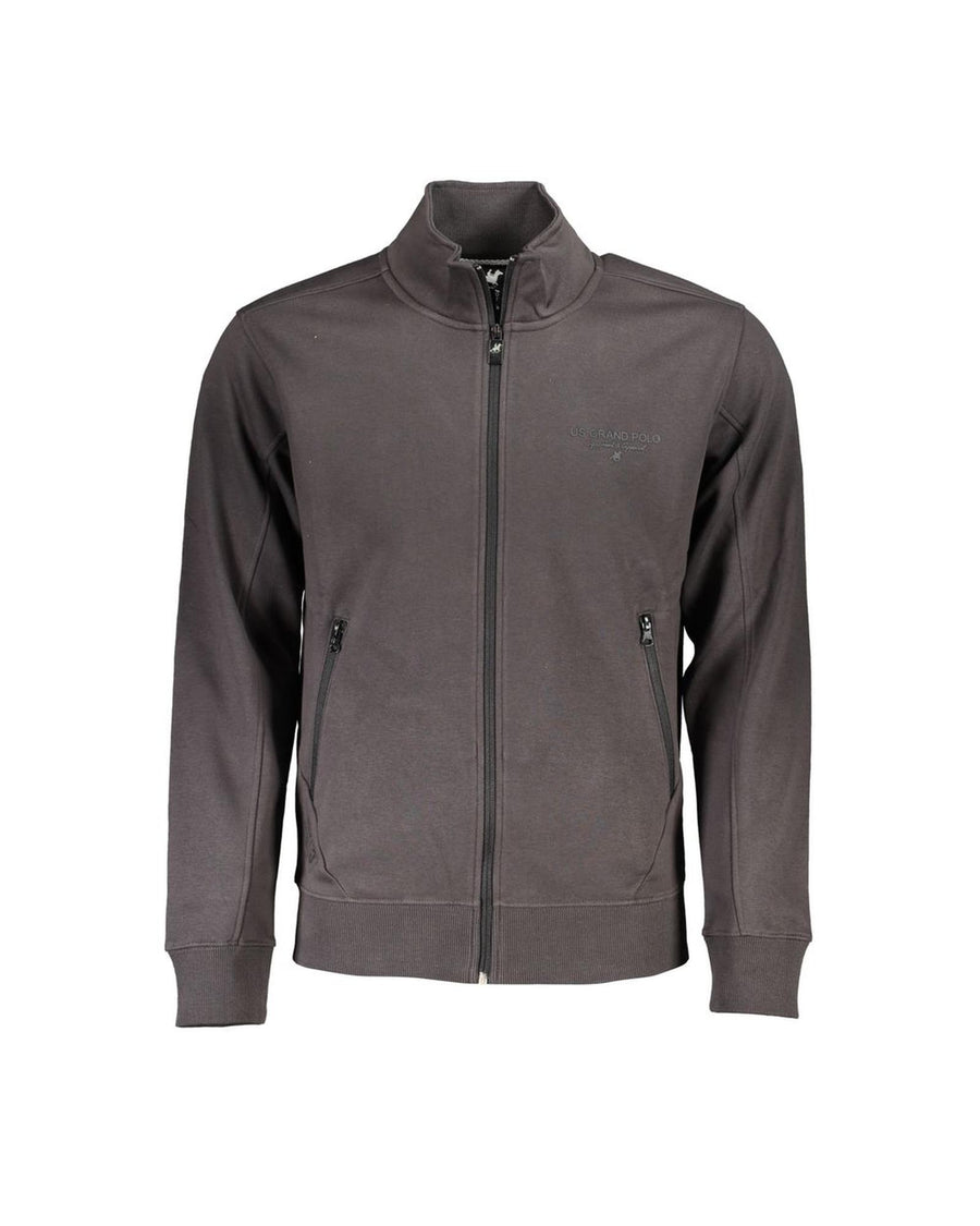 US Grand Polo Men's Gray Cotton Sweater - L