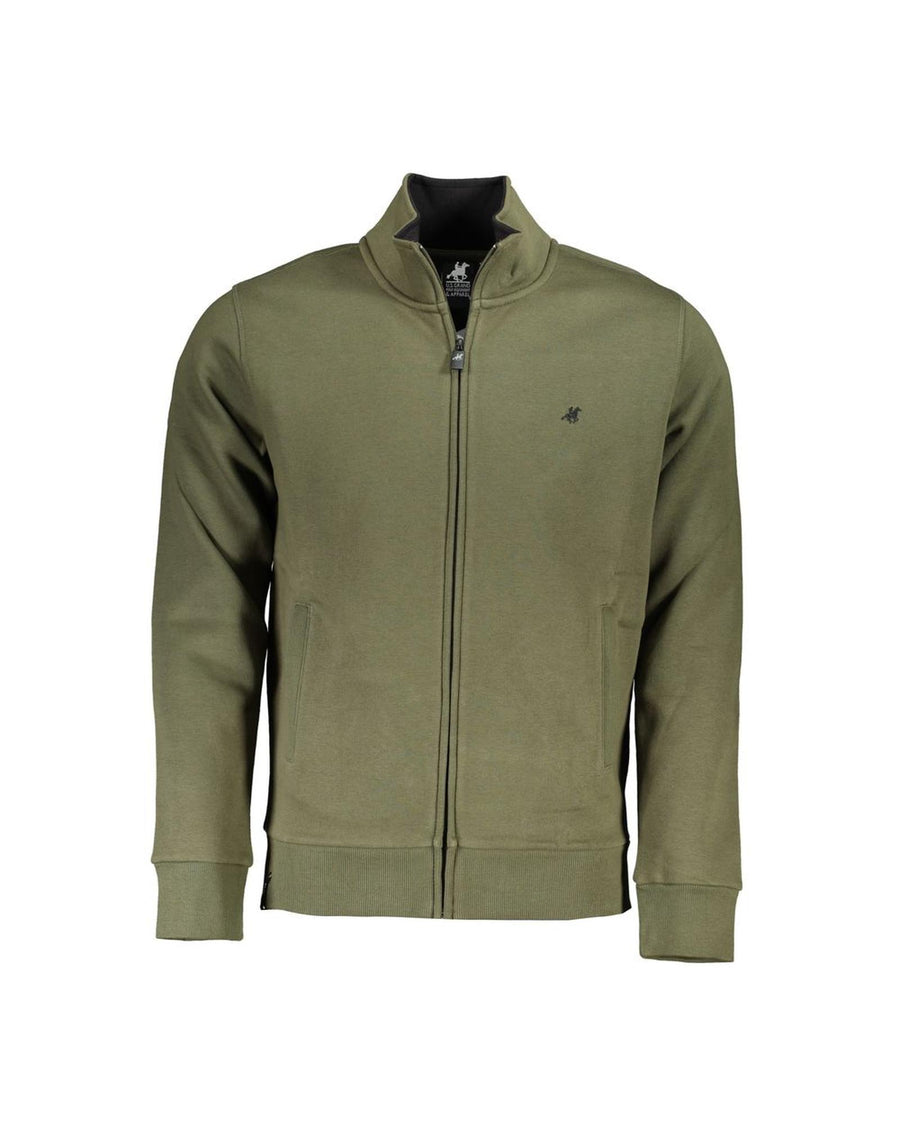 US Grand Polo Men's Green Cotton Sweater - 2XL