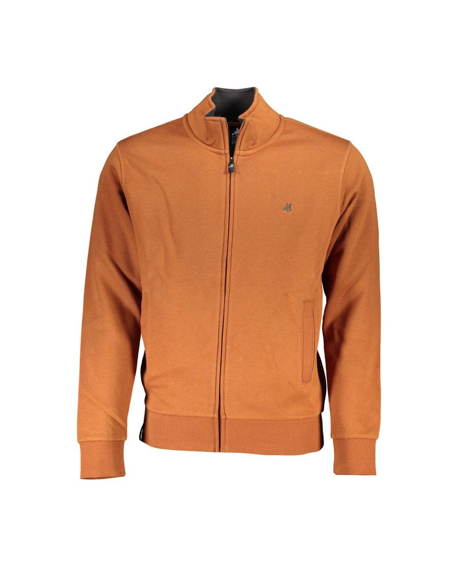 US Grand Polo Men's Brown Cotton Sweater - 2XL