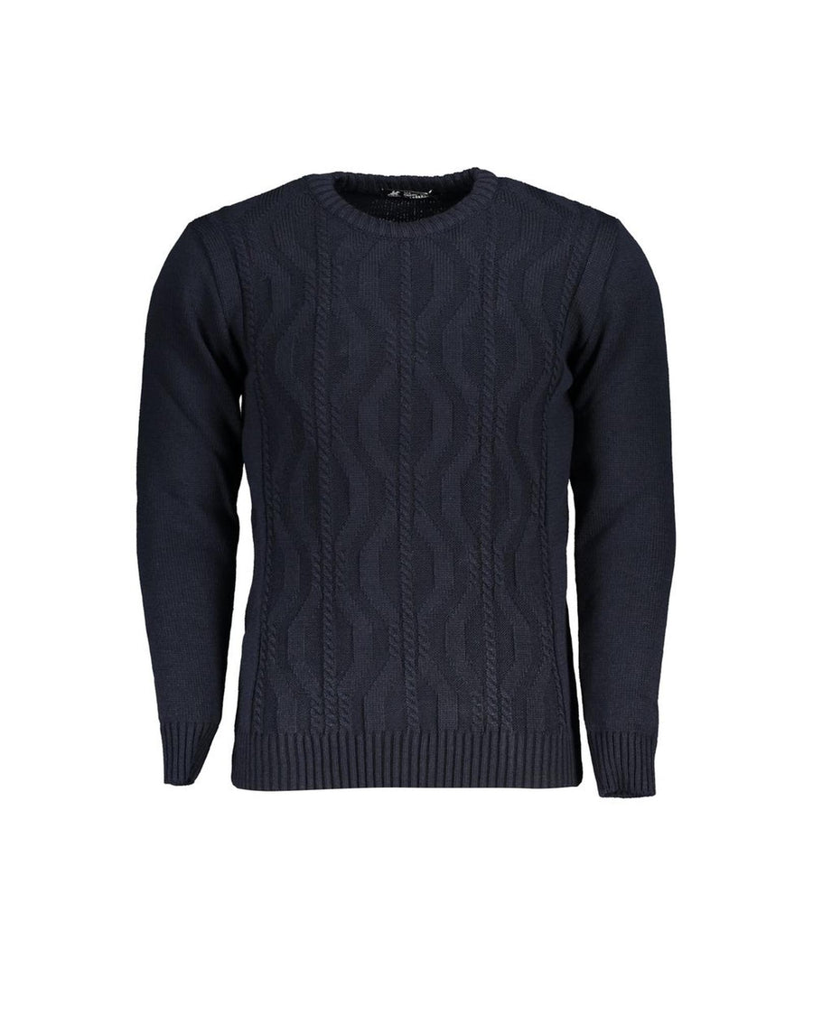 US Grand Polo Men's Blue Fabric Sweater - 2XL