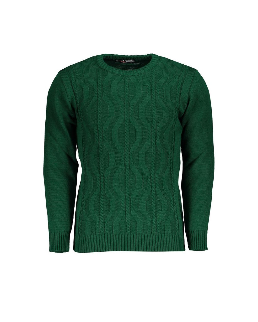US Grand Polo Men's Green Fabric Sweater - 2XL