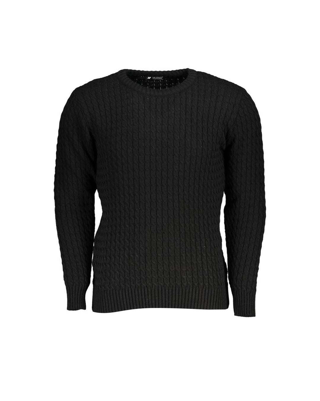 US Grand Polo Men's Black Fabric Sweater - XL