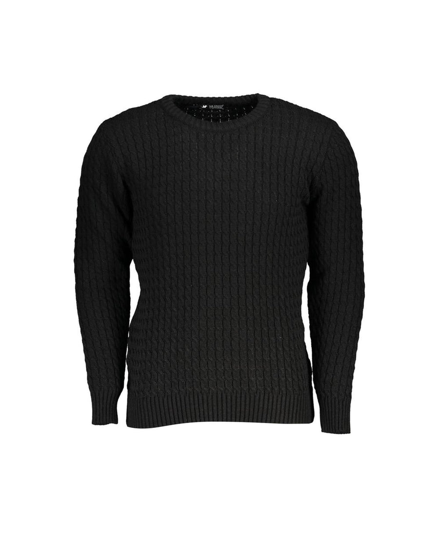 US Grand Polo Men's Black Fabric Sweater - XL