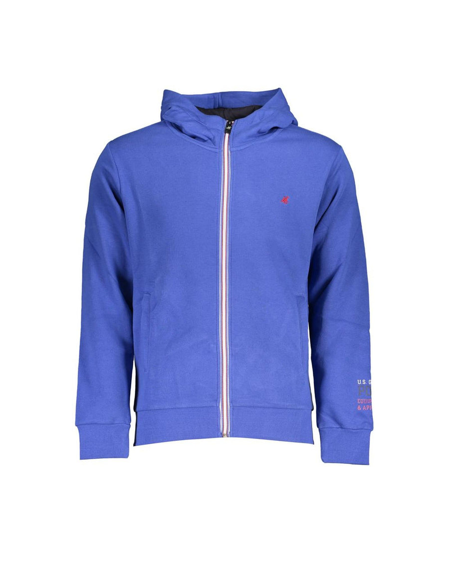 US Grand Polo Men's Blue Cotton Sweater - 2XL