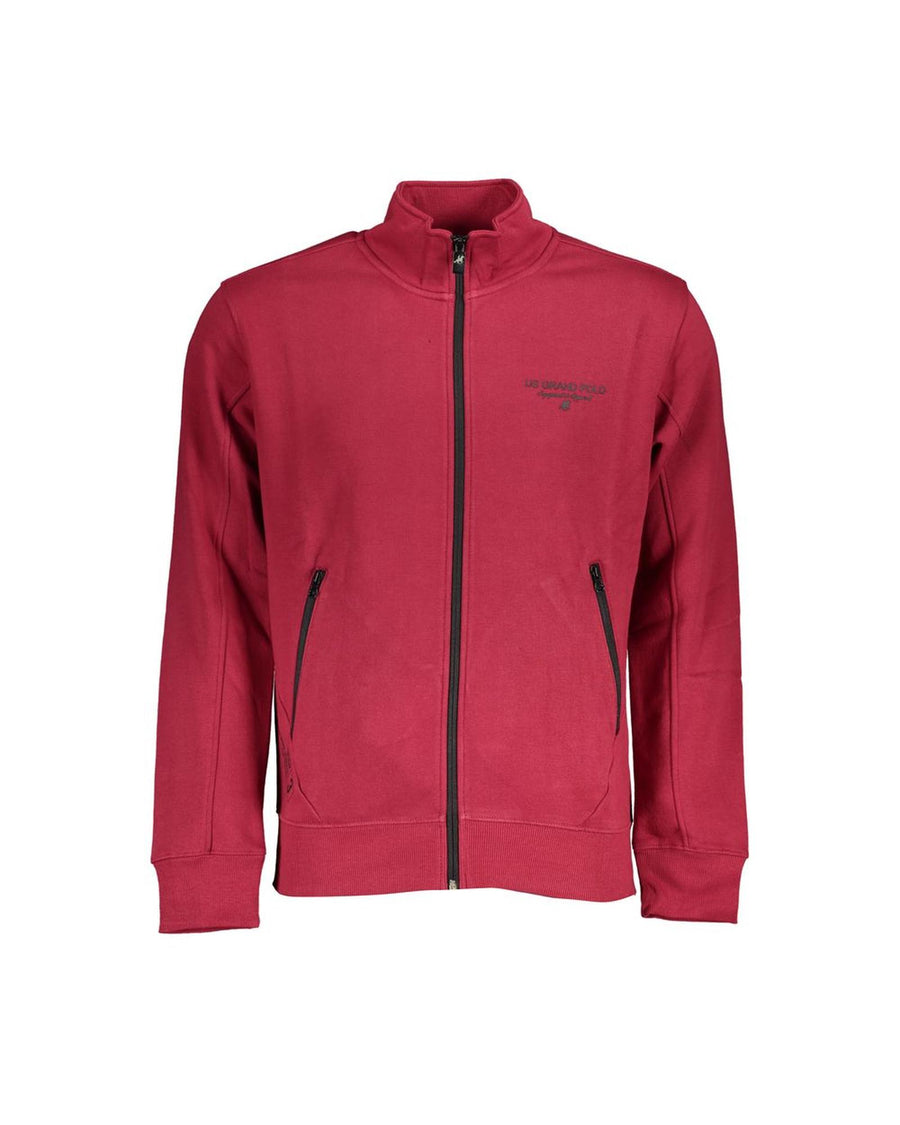 US Grand Polo Men's Pink Cotton Sweater - M