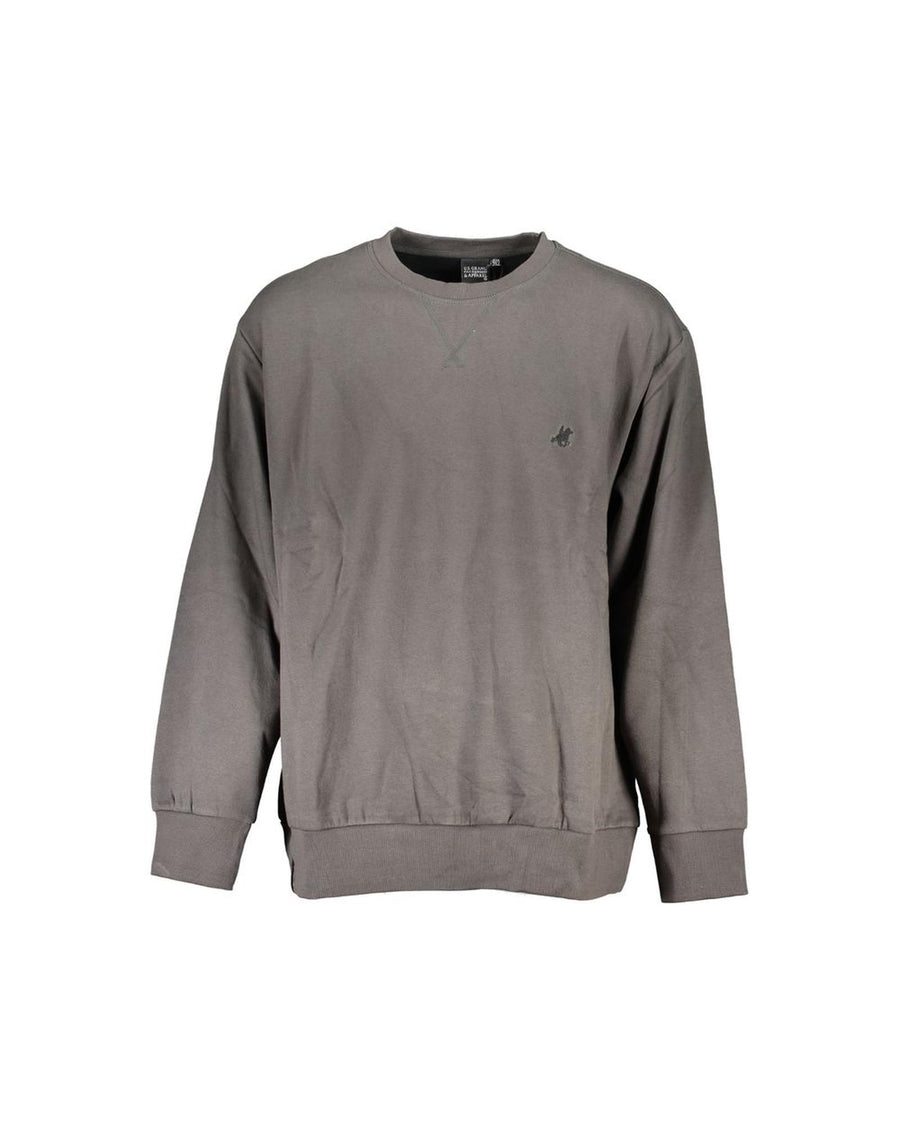 US Grand Polo Men's Gray Cotton Sweater - 3XL