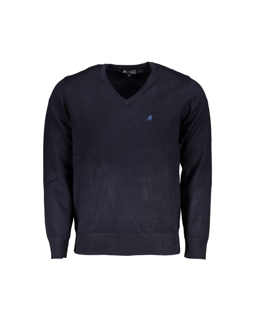 US Grand Polo Men's Blue Nylon Sweater - 5XL