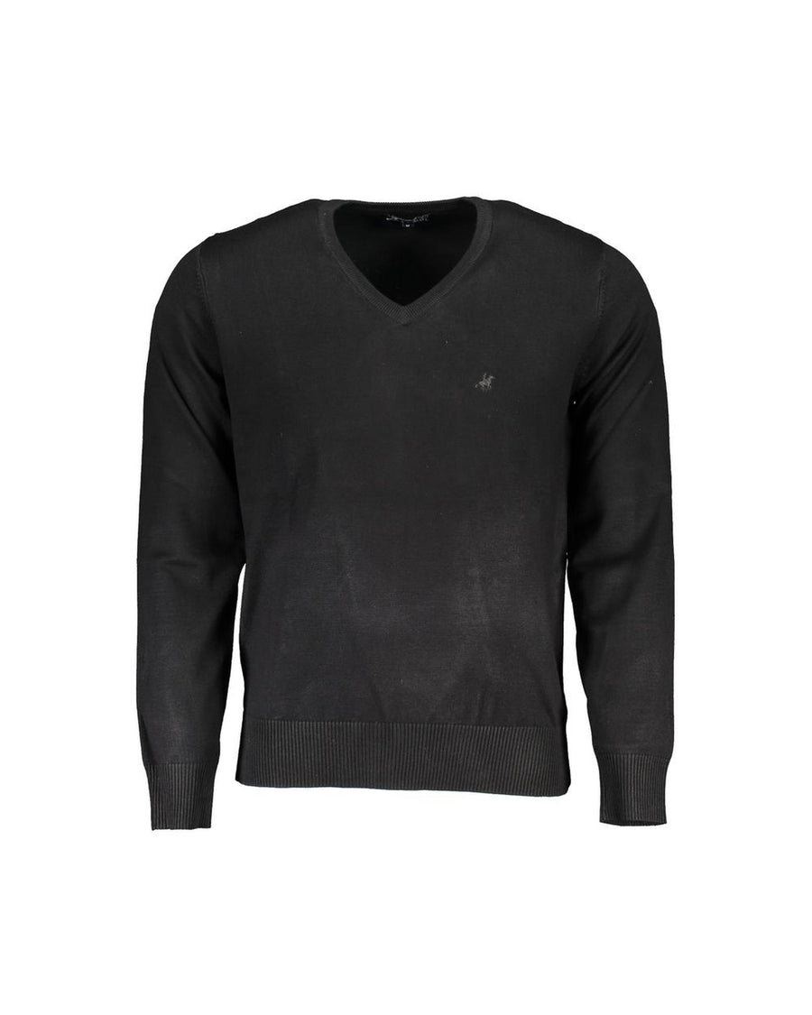 US Grand Polo Men's Black Nylon Sweater - 4XL