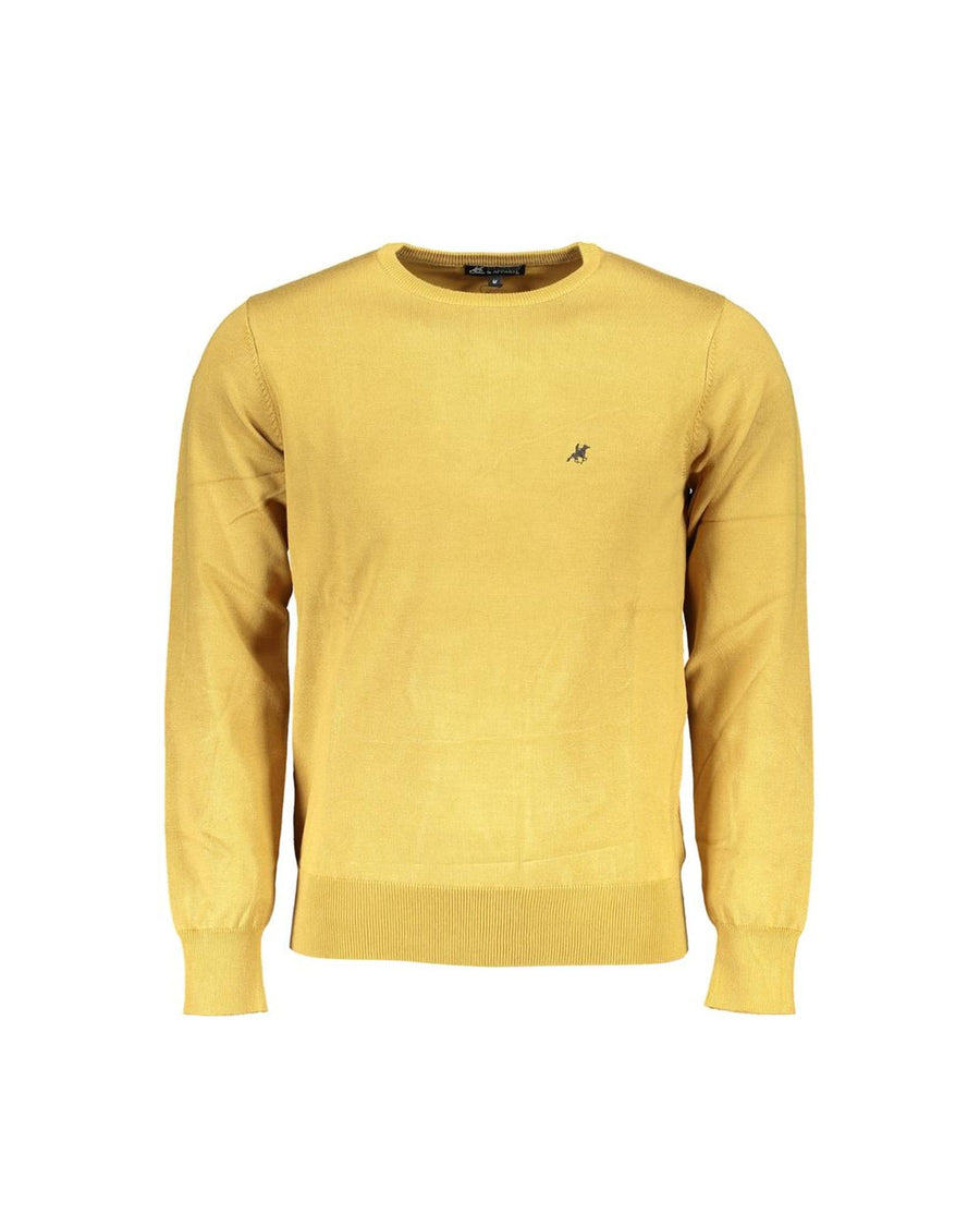 US Grand Polo Men's Yellow Nylon Sweater - 5XL