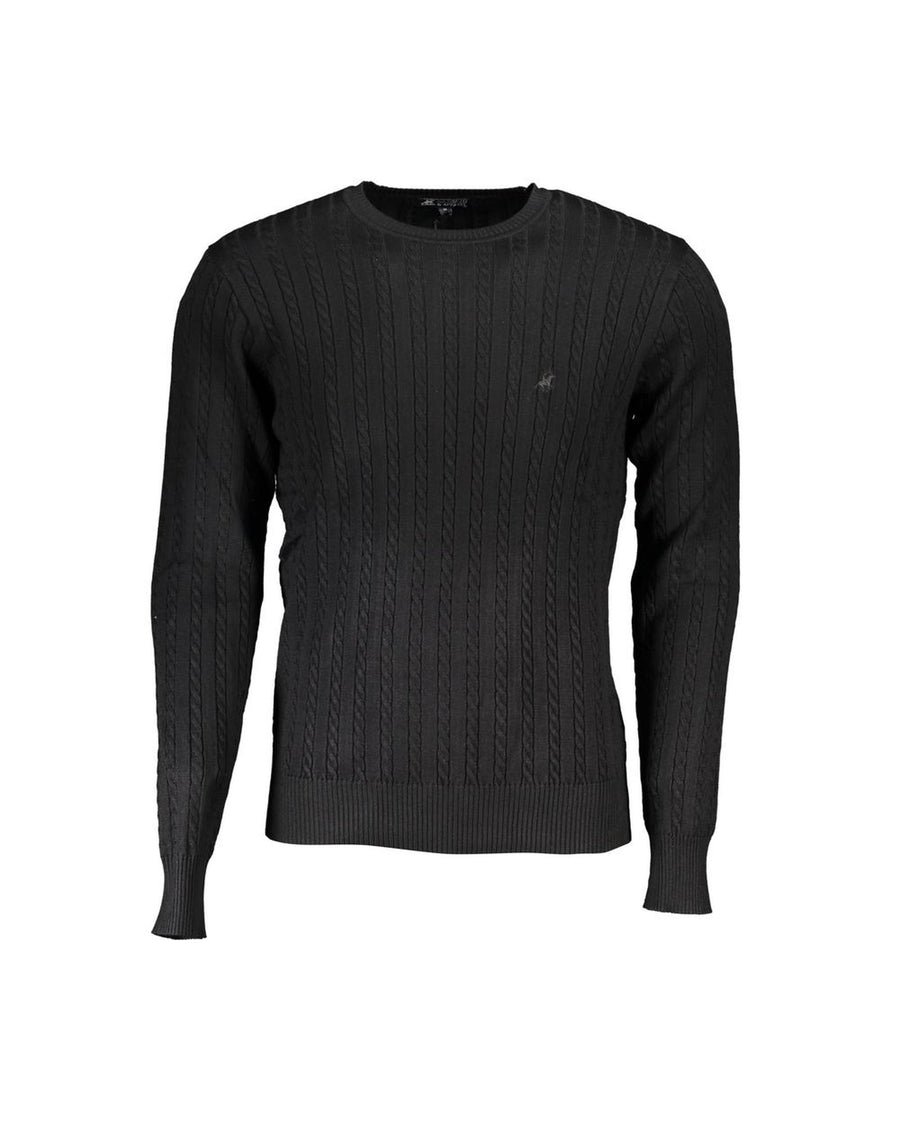 US Grand Polo Men's Black Nylon Sweater - 2XL