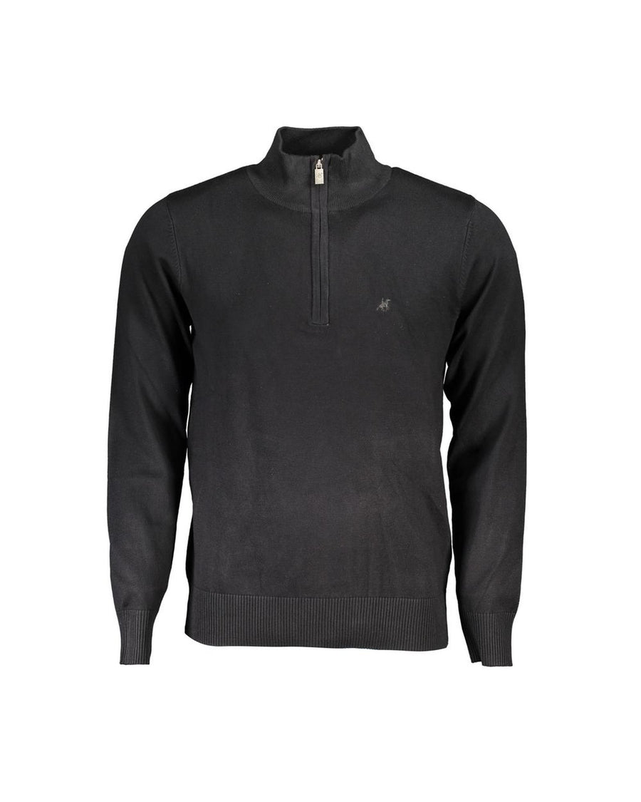 US Grand Polo Men's Black Nylon Sweater - 2XL