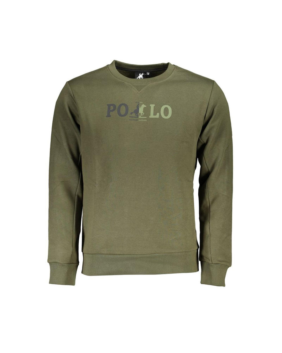 US Grand Polo Men's Green Cotton Sweater - 2XL