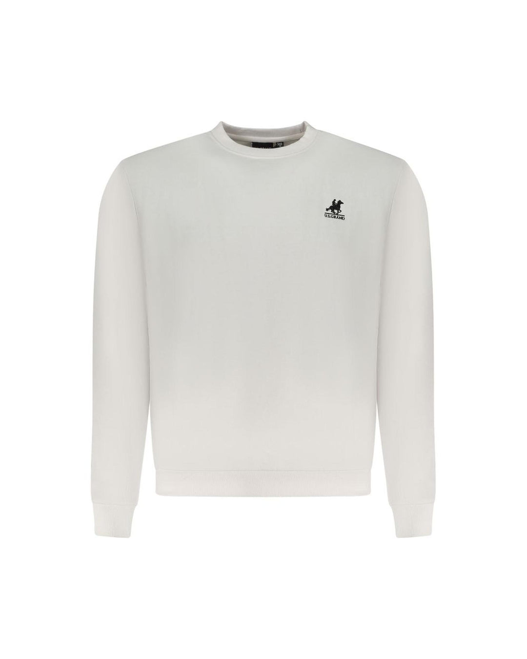 US Grand Polo Men's White Cotton Sweater - S