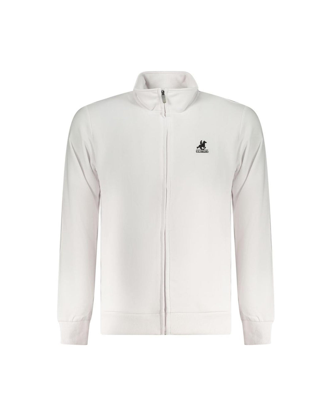 US Grand Polo Men's White Cotton Sweater - L