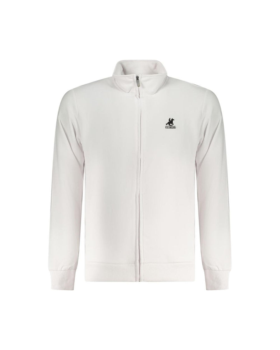 US Grand Polo Men's White Cotton Sweater - XL
