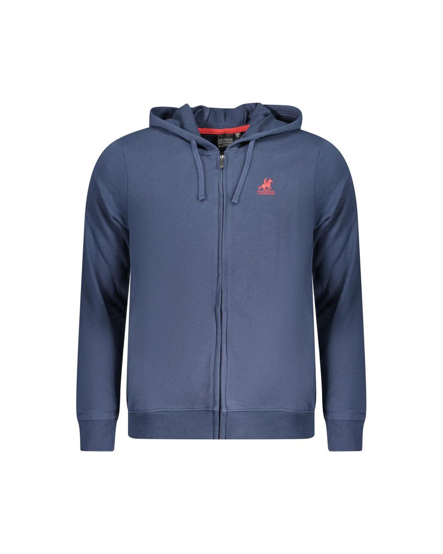 US Grand Polo Men's Blue Cotton Sweater - XL