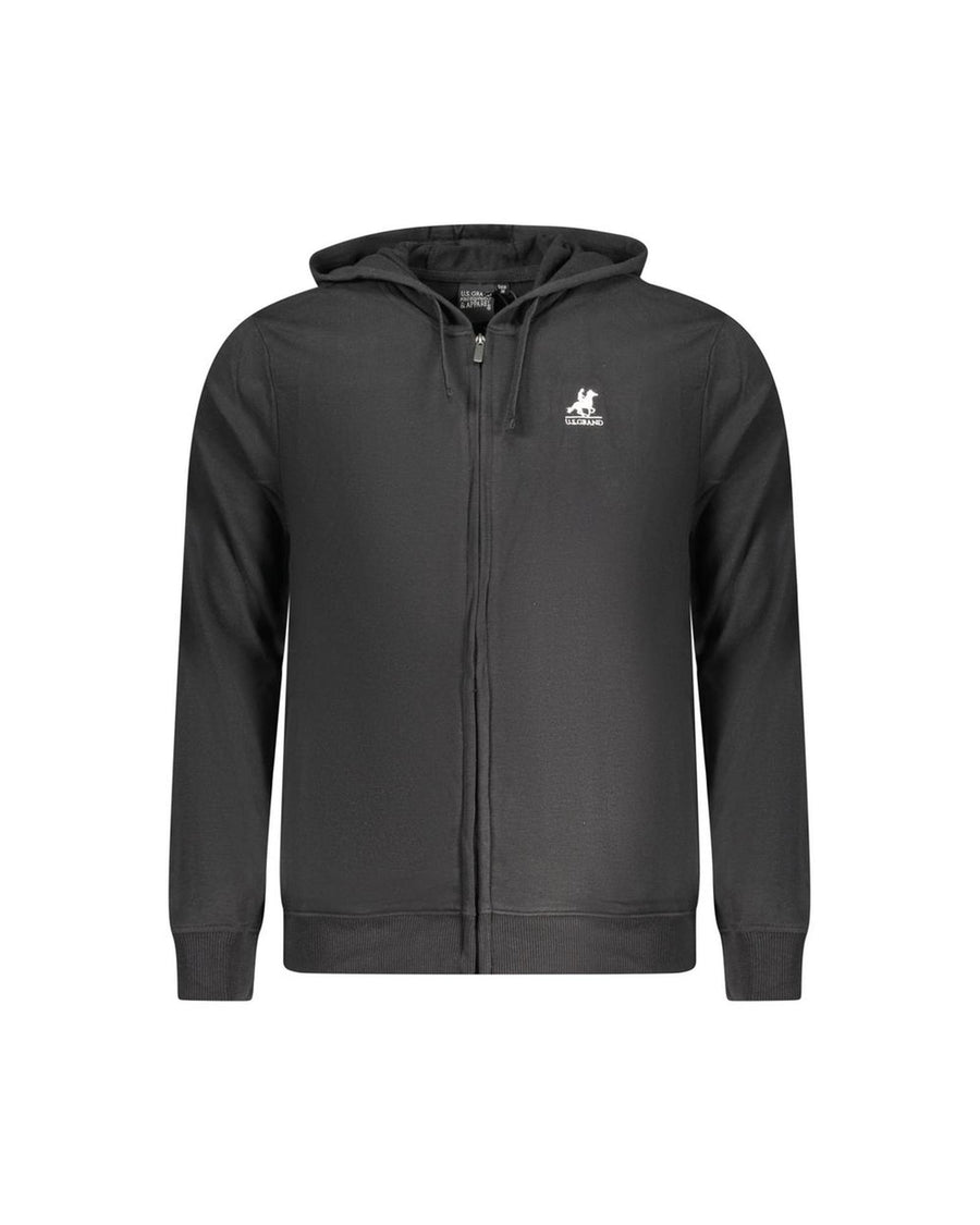 US Grand Polo Men's Black Cotton Sweater - M