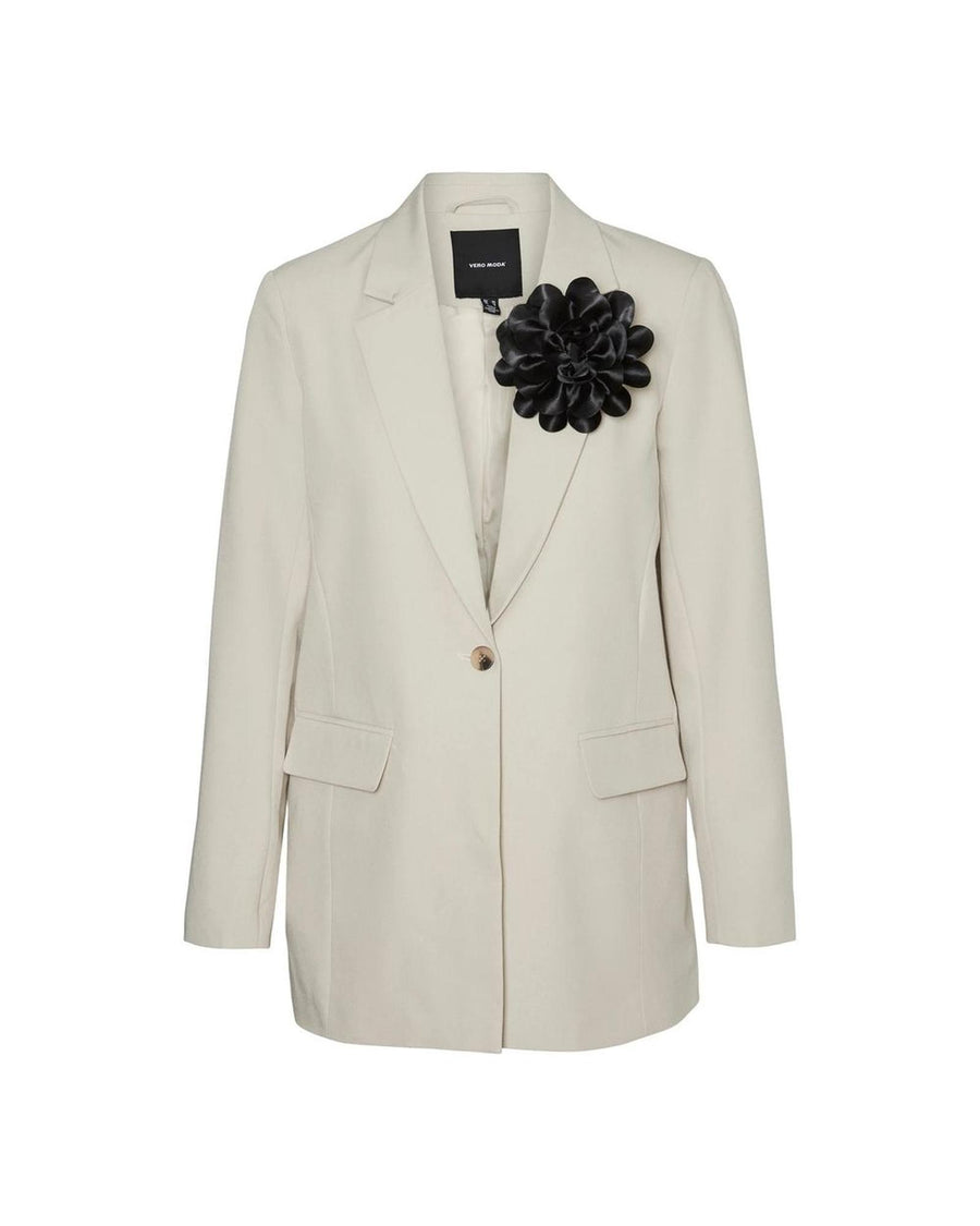 Vero Moda Women's Beige Polyester Suits & Blazer - 36 IT