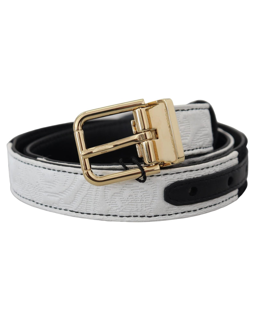 Dolce & Gabbana Women's White Floral Leather Accessory Shoulder Strap - One Size