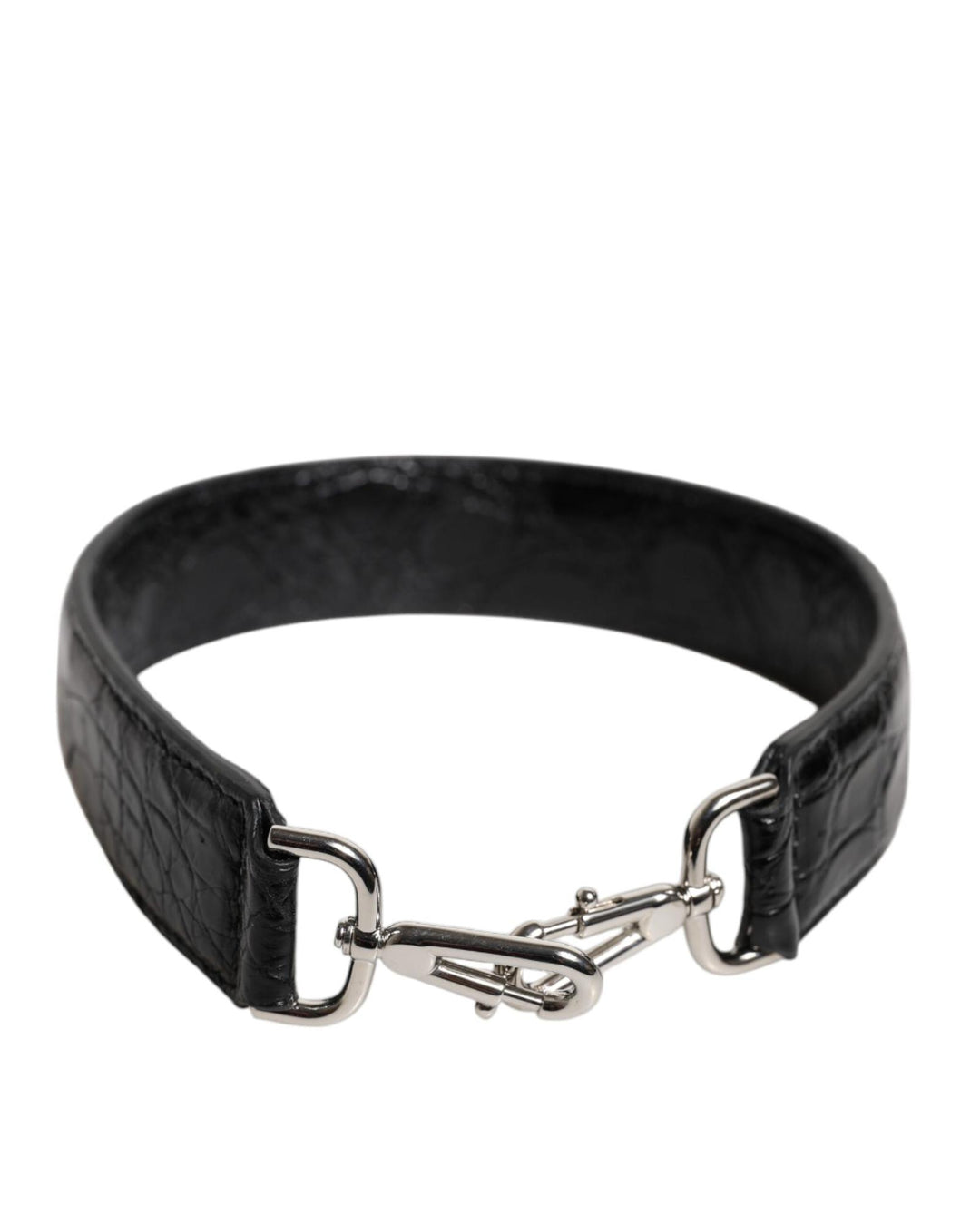 Dolce & Gabbana Women's Black Alligator Leather Bag Shoulder Strap - One Size