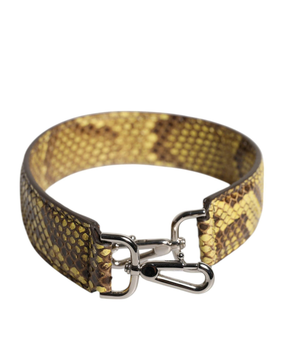 Dolce & Gabbana Women's Yellow Exotic Leather Bag Shoulder Strap - One Size