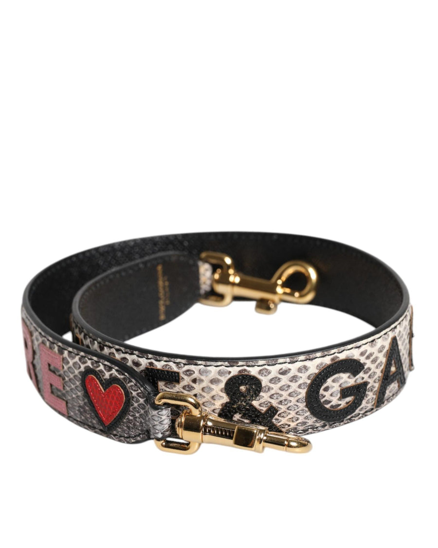 Dolce & Gabbana Women's Multicolor DG AMORE Patch Bag Shoulder Strap - One Size