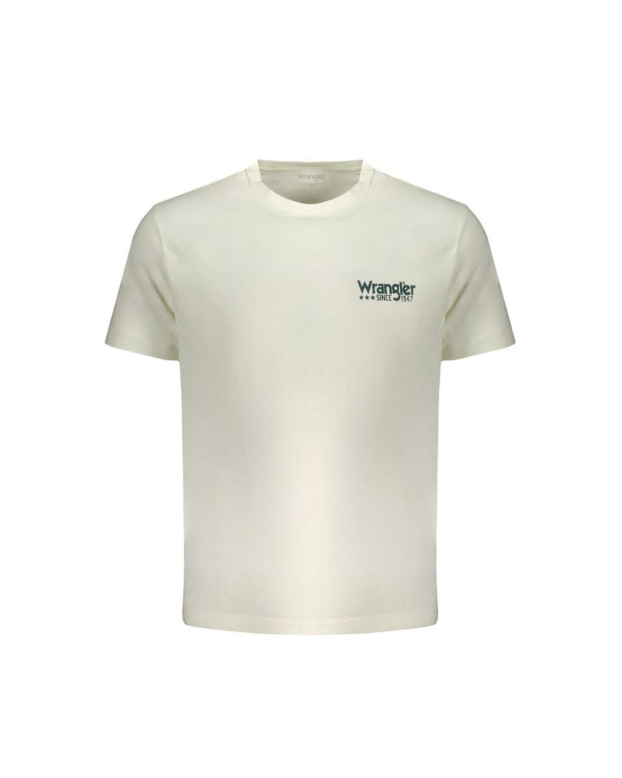 Wrangler Men's White Cotton T-Shirt - M