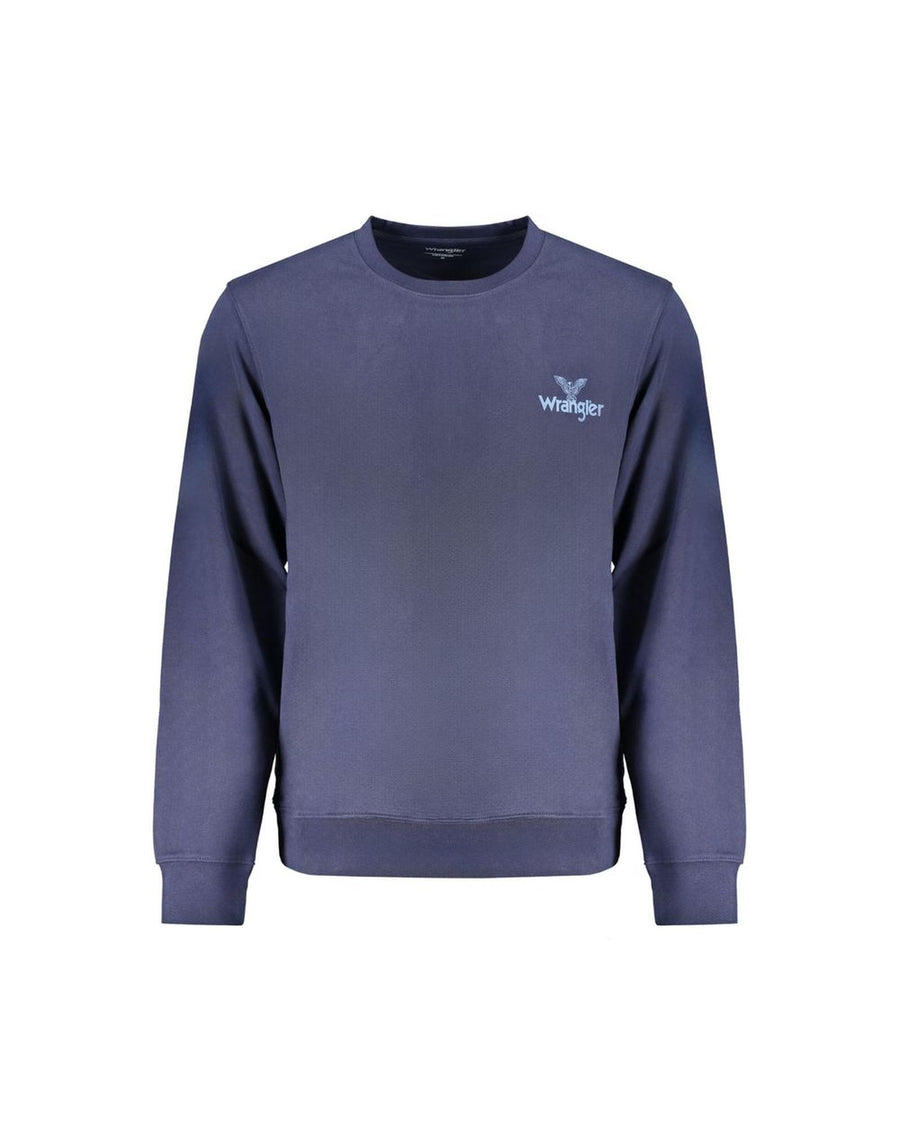 Wrangler Men's Blue Cotton Sweater - M