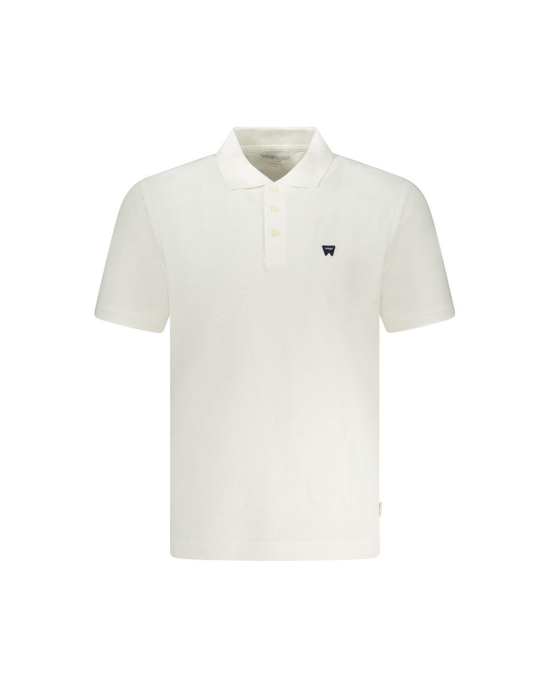 Wrangler Men's White Cotton Polo Shirt - M