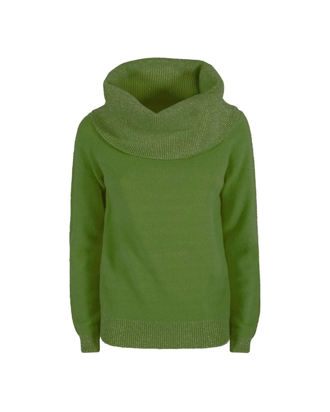 Yes Zee Women's Green Viscose Sweater - XL