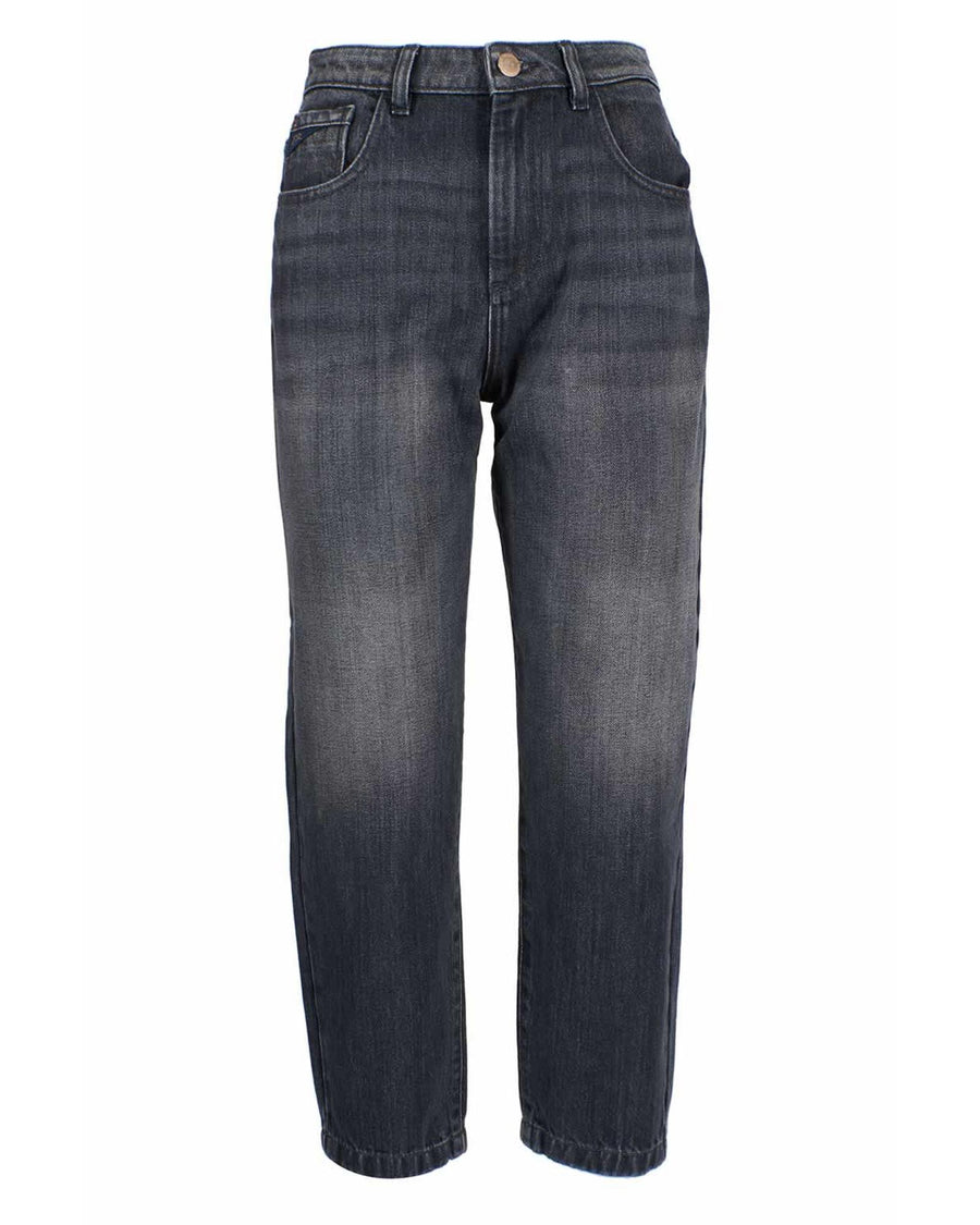 High-waisted Black Jeans with Zip Closure and Five Pockets W29 US Women