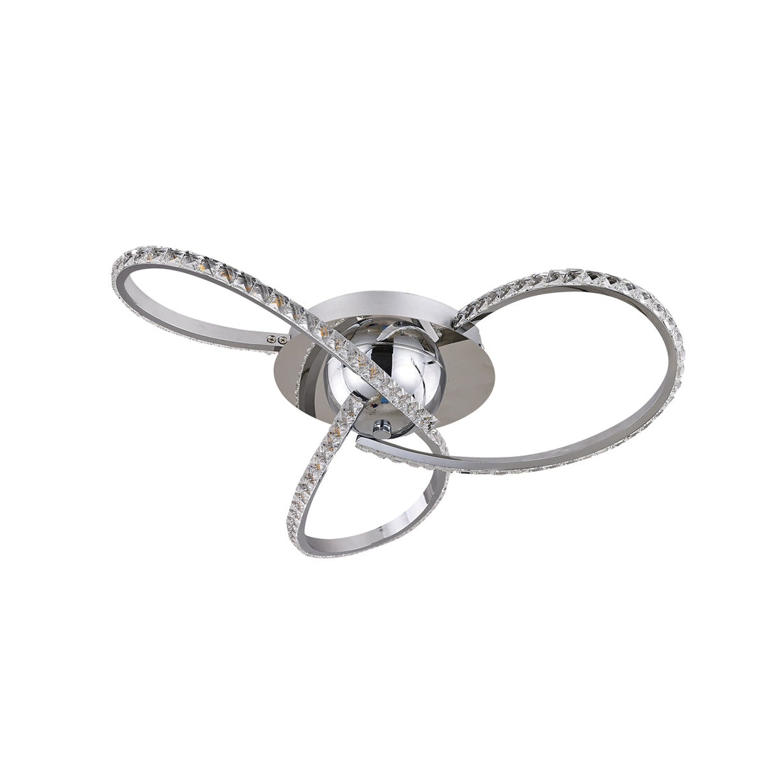 Irie Dimmable 3 Lights LED Ceiling Light - Chrome