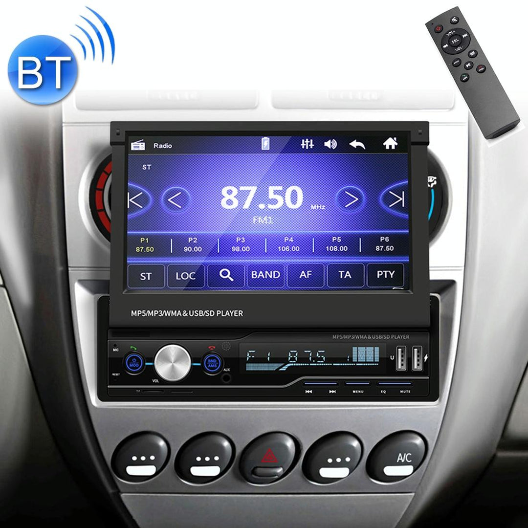 7 Inch Hd Car Radio Receiver Mp5 Player Fm / Am / Rds / Bluetooth / Phone Link Remote Control