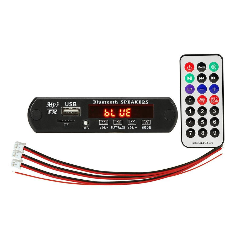 12V Car Mp3 Player Board With Fm Radio Bluetooth Remote Usb Tf