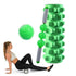 3-In-1 Eva Foam Roller Set 45Cm Length Green Wolf Tooth
