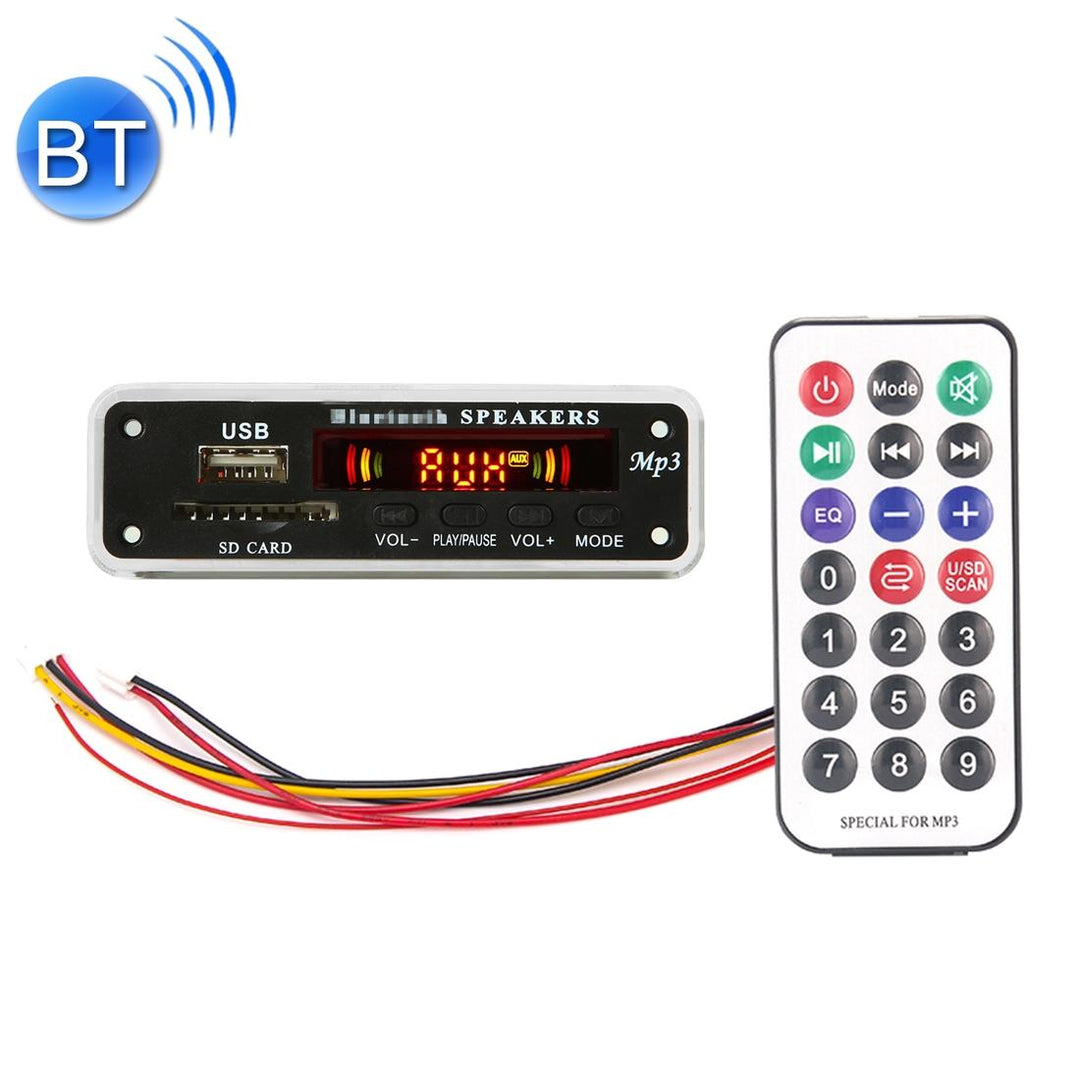 5V Car Audio Mp3 Player With Bluetooth & Remote - Fm Radio Sd / Usb