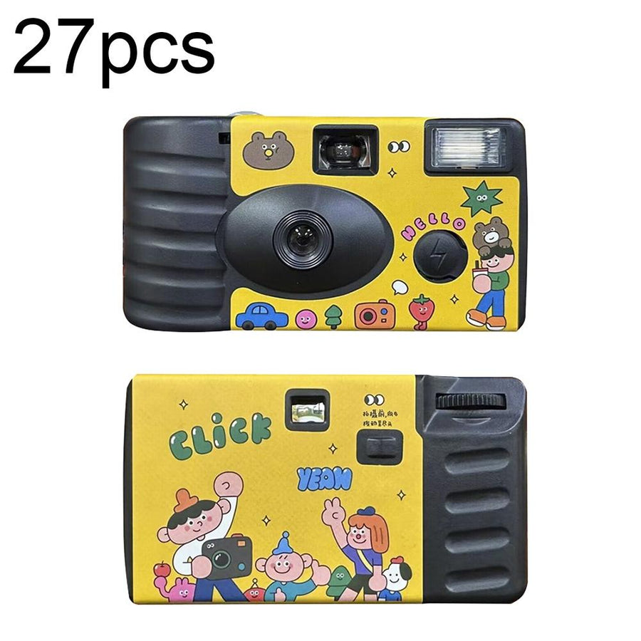 27 Retro Film Camera Stickers - Waterproof & Decorative