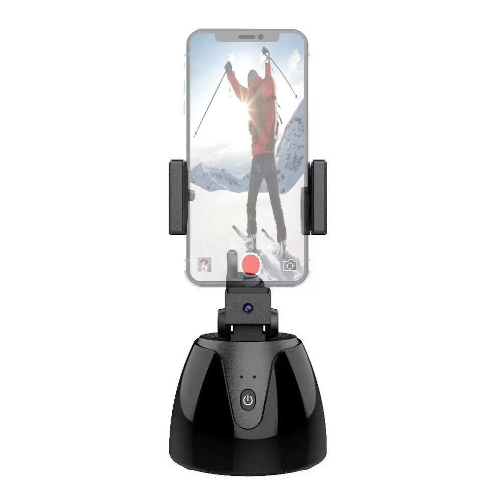 Smart 360-degree Follow-up Tripod Head for Live Video Recording with Battery