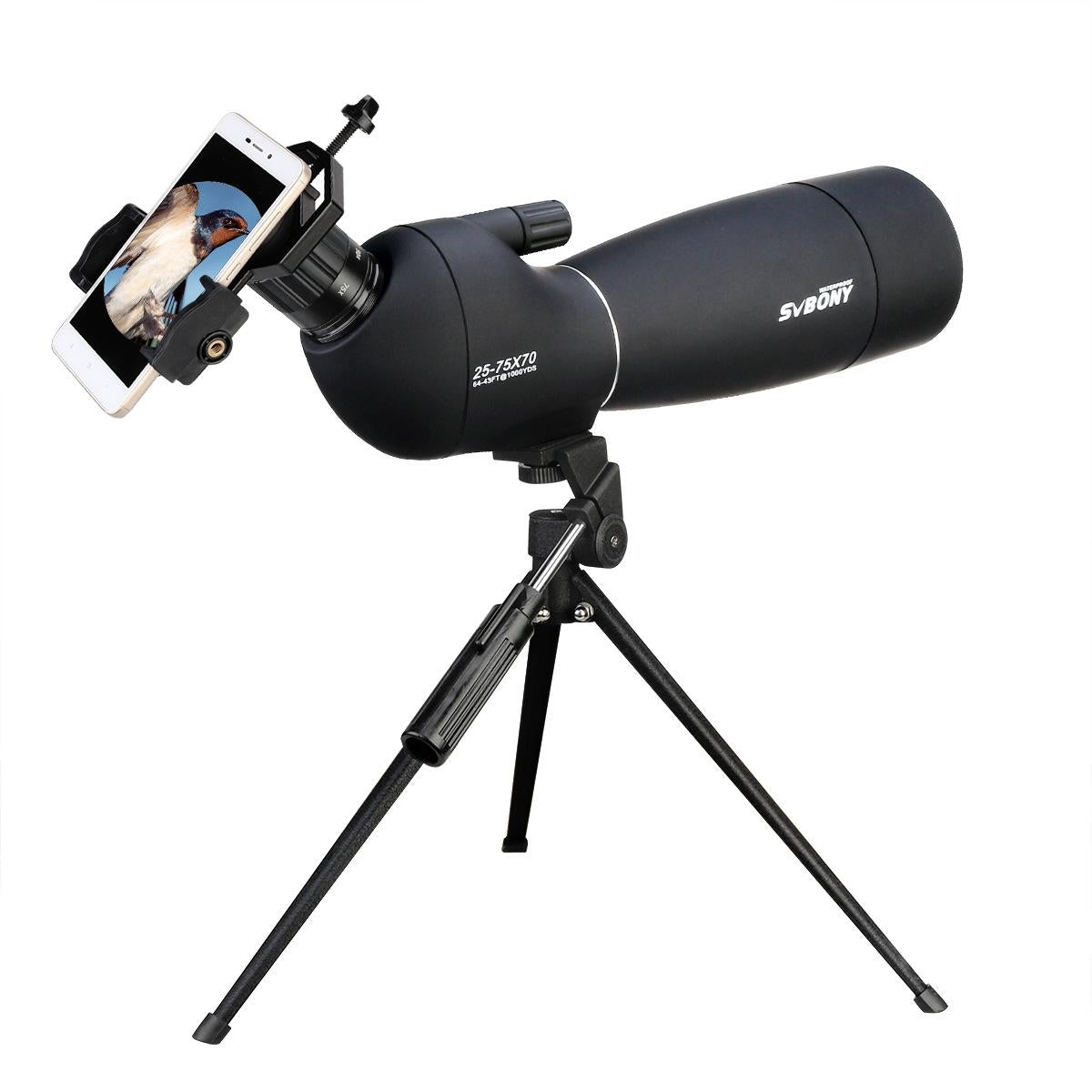 Waterproof Bird Scope - 25-75x70 Normal 21mm Eyepiece