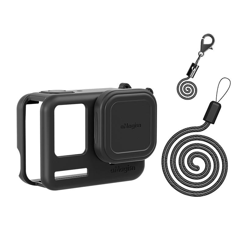 Silicone Case for Insta360 Ace Camera - Protect your Gear - For Insta360 Ace Pro (Black)