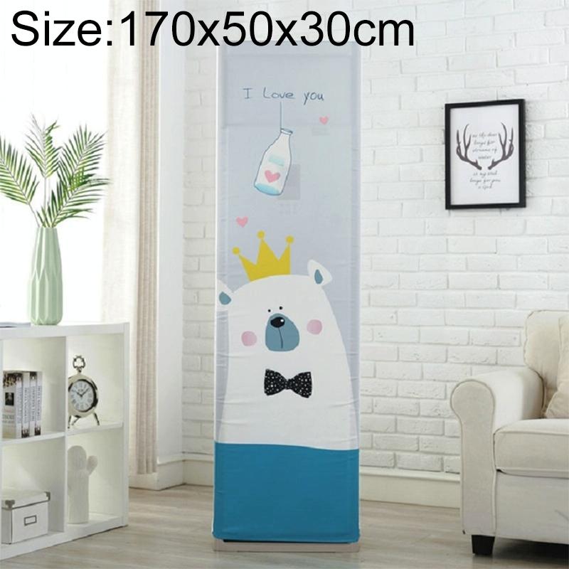 Love Bear Fabric Dust Cover - 170x50x30cm Vertical Cabinet Type All-inclusive Ac