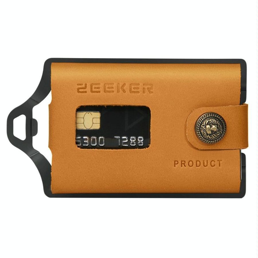 Stainless Steel Edc Wallet Multifunction Card Holder Yellow