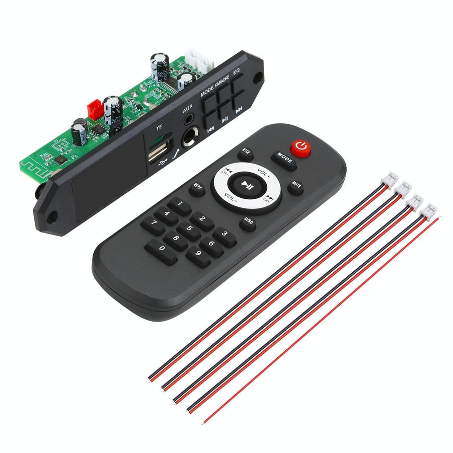 12V Bluetooth Mp3 Decoder Board W / 80W Power Amp & Colour Screen - Big Remote Control