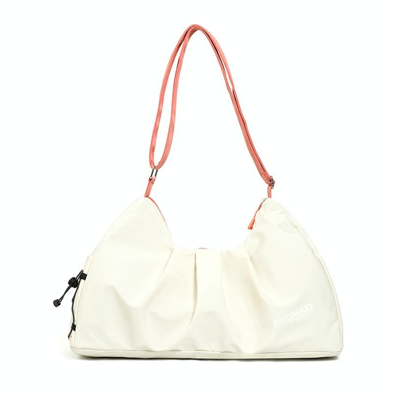 Swim Bag with Shoe Compartment - Beige Dry / Wet Separation - Beige